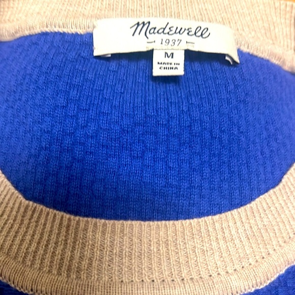 Madewell color block sweater size medium - Picture 2 of 6